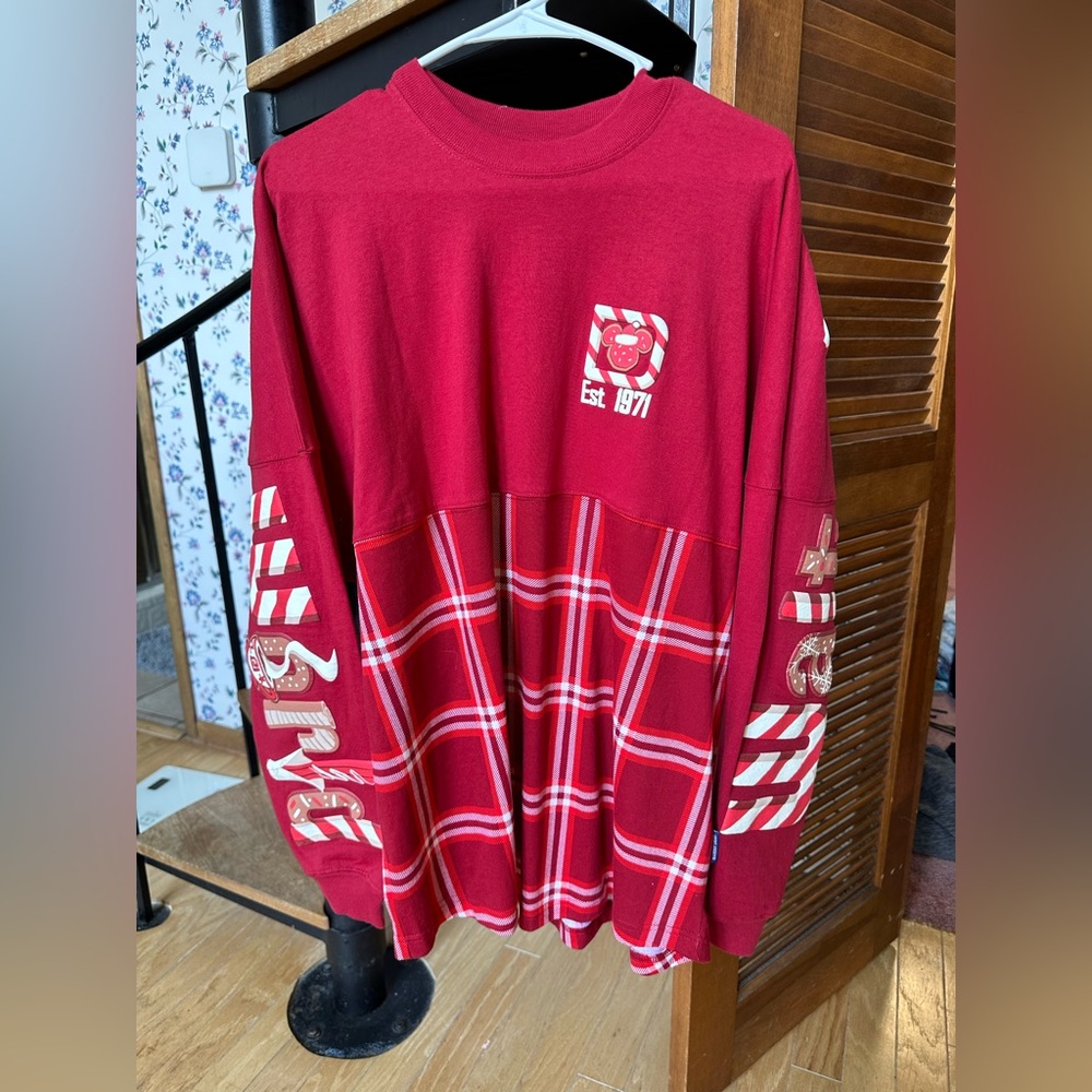 2021 Walt Disney World Christmas Holiday Snacks Red Spirit Jersey